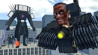 NEW RESURRECTED G-MAN SKIBIDI TOILET VS TITAN TV MAN AND OTHER BOSSES In Garry's Mod!