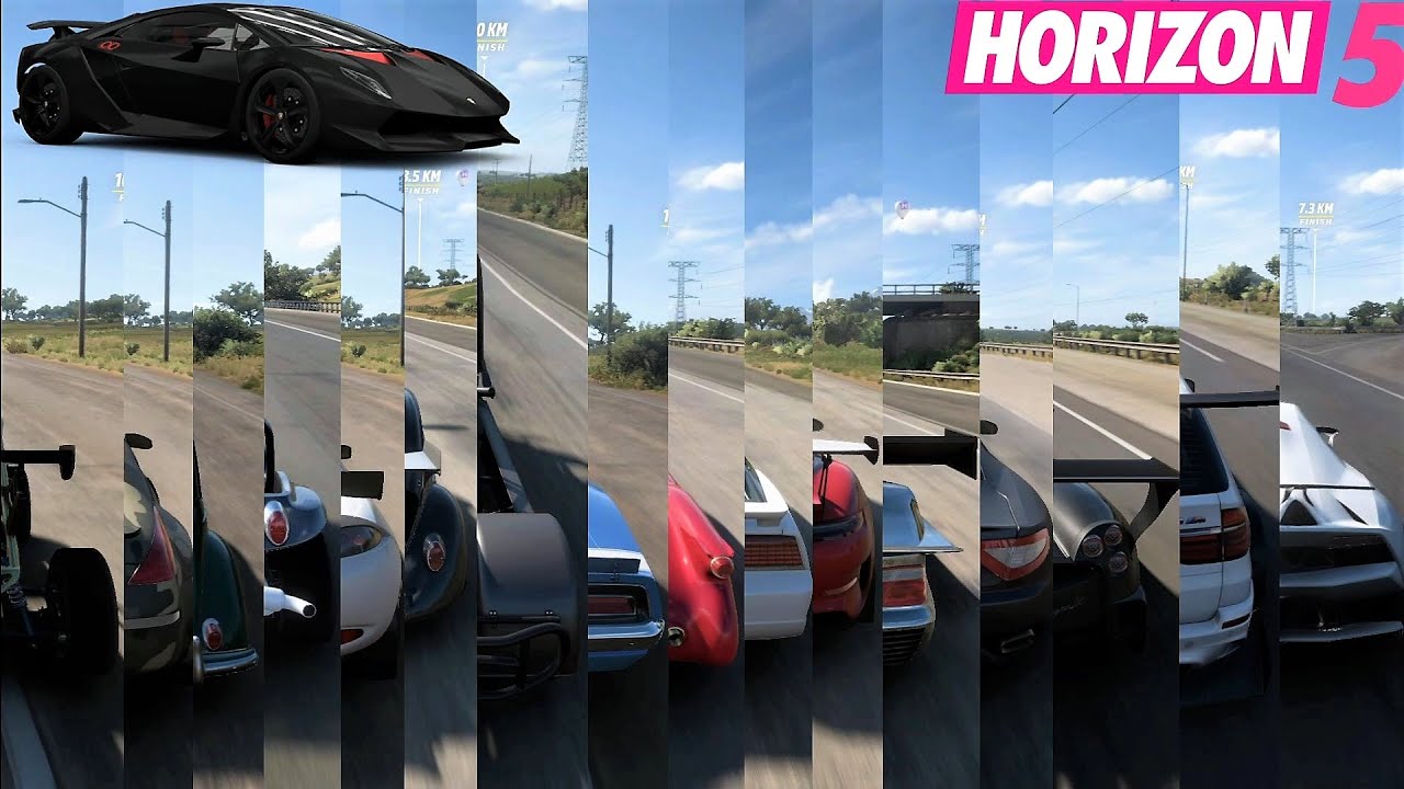 Fastest Forza Edition Forza Horizon 5 Top Speed Battle All Forza Edition Cars Top Speed
