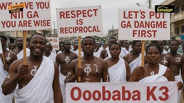 Ga People Storm Accra Streets for Language & Culture ✊🏾 | Ooobaba K3 Movement