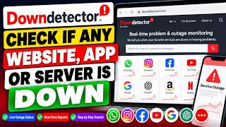 How to Check If Any Website, App or Server Is Down | Live Outage Status & Downdetector Tutorial