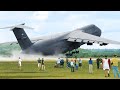 Super Heavy 420 Tons US Aircraft Taking Off With Full Thrust