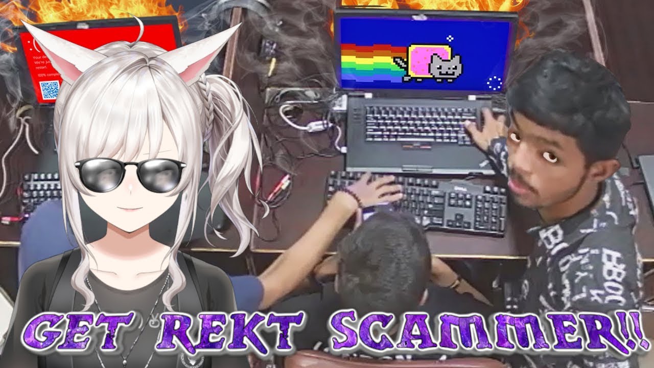 Killing scammers' computers live on camera!! || Scambaiter react
