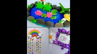 Cute Clay Art for beginners| How to make easy clay arts #youtube #youtubevideo #art #diy #craft