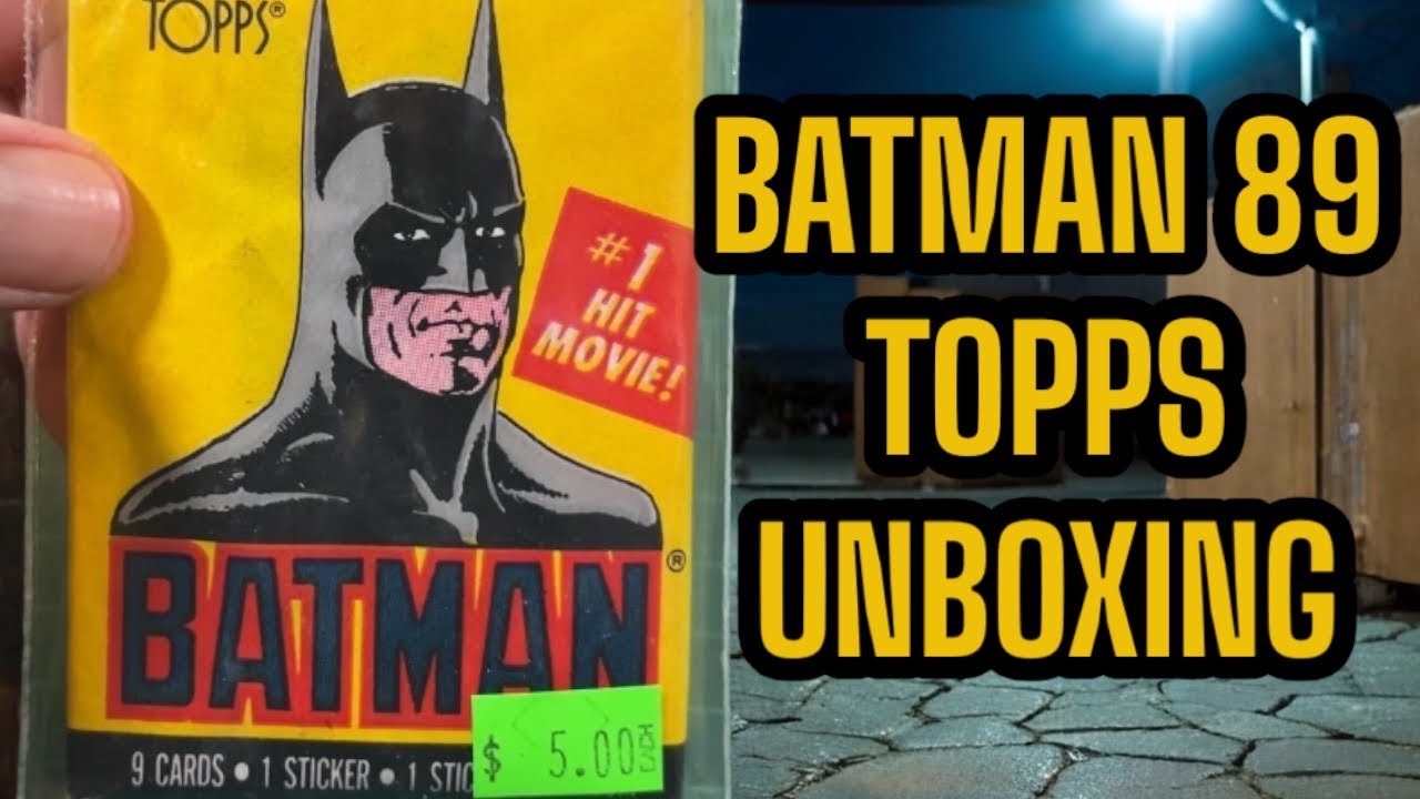 UNBOXING TOPPS BATMAN 1989 TARJETAS CON CHICLE. - YouTube