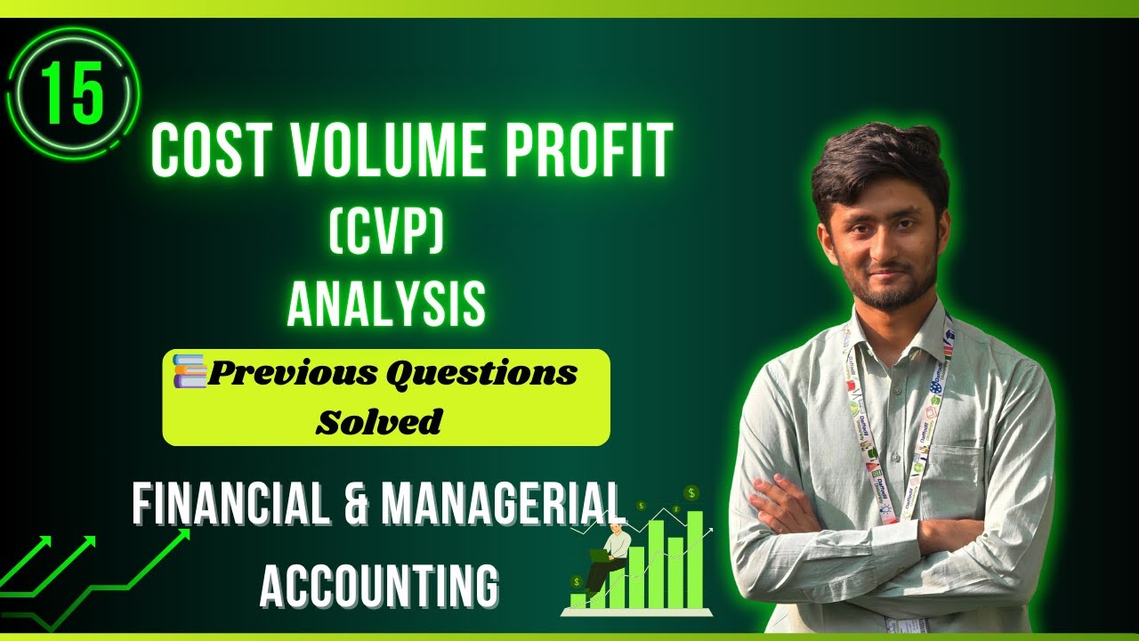 Cost Volume Profit (CVP) Question Solution | Lecture 15 | FMA