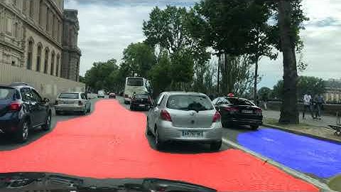 Semantic Segmentation - Segment Drivable area in Paris without Lane lines