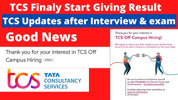 TCS Update Sending Offer Letter And Rejection mail after Interview & Exam Must Watch | NishanTical