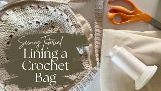 The Easiest Way to Add a Lining to a Crochet Bag