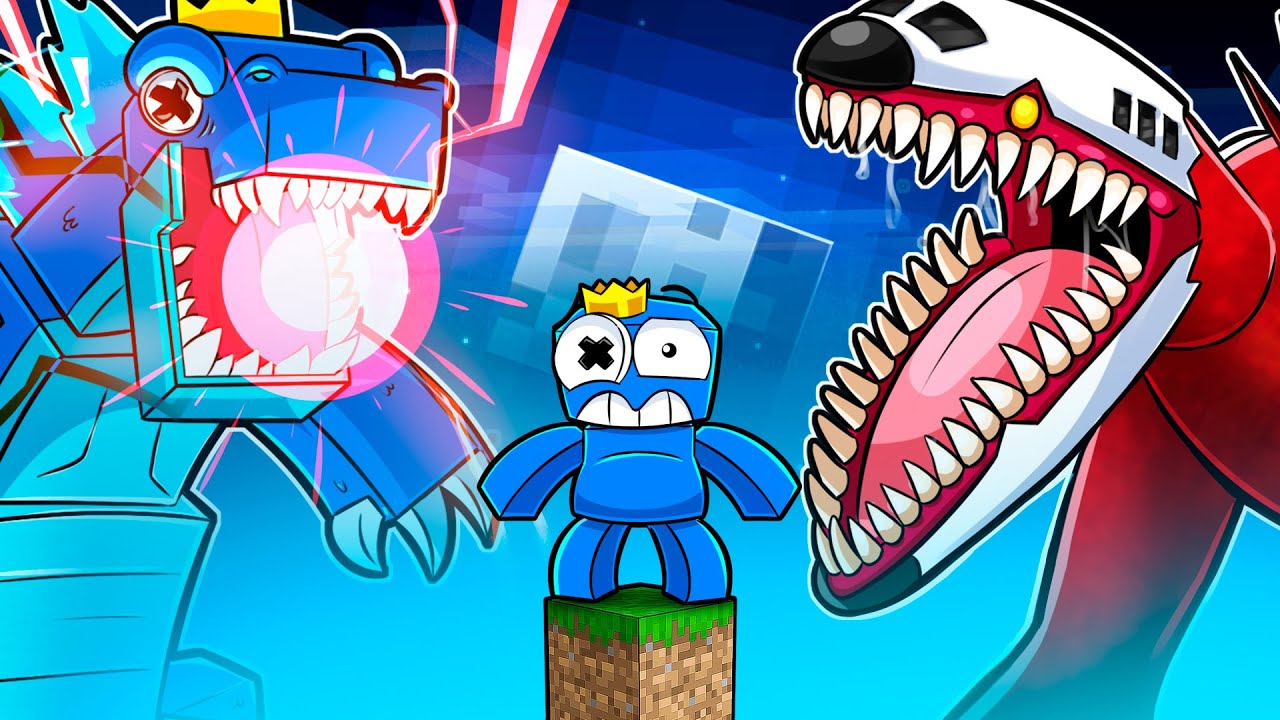 SKYBLOCK INFECTED SKY contra GODZILLA! (Minecraft)