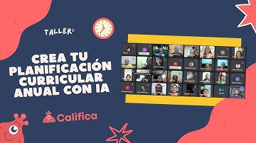 Taller: Crea tu Planificación Curricular Anual con Inteligencia Artificial