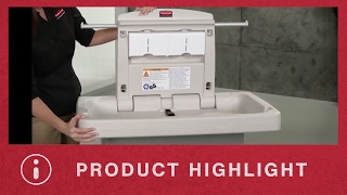 Introducing Rubbermaid Commercial Baby Changing Station. Now with Antimicrobial protection. To order online: https://www.