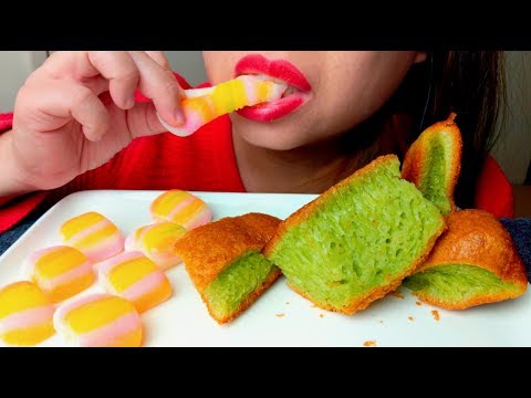 ASMR Sweet Mochi Rice Cakes & Pandan Cake 🍰먹방 *No Talking* suellASMR