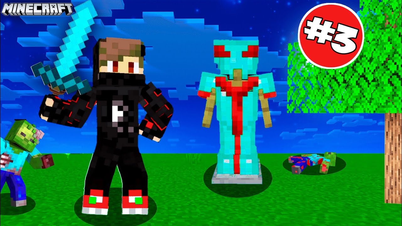 I made a full DIAMOND ARMOUR in minecraft survival series [ep:-3]🔥 ...