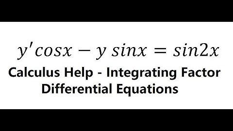 Calculus Help: Linear Differential Equations - Integrating Factor - y