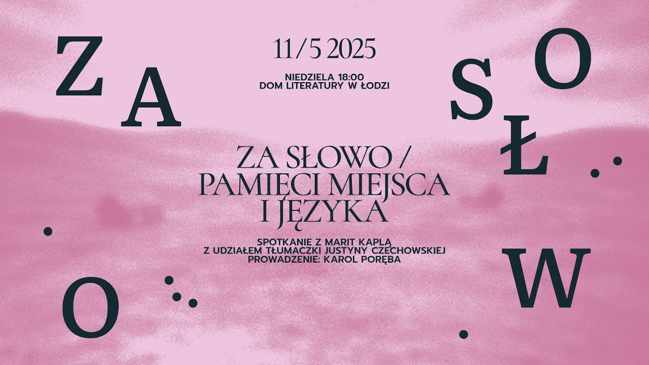 Spotkanie z Marit Kaplą z udziałem tłumaczki, Justyny Czechowskiej.Prowadzenie: Karol Poręba