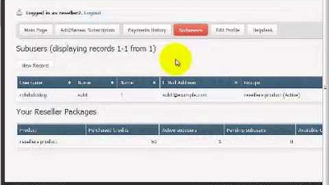 Subusers Module in aMember 4.x