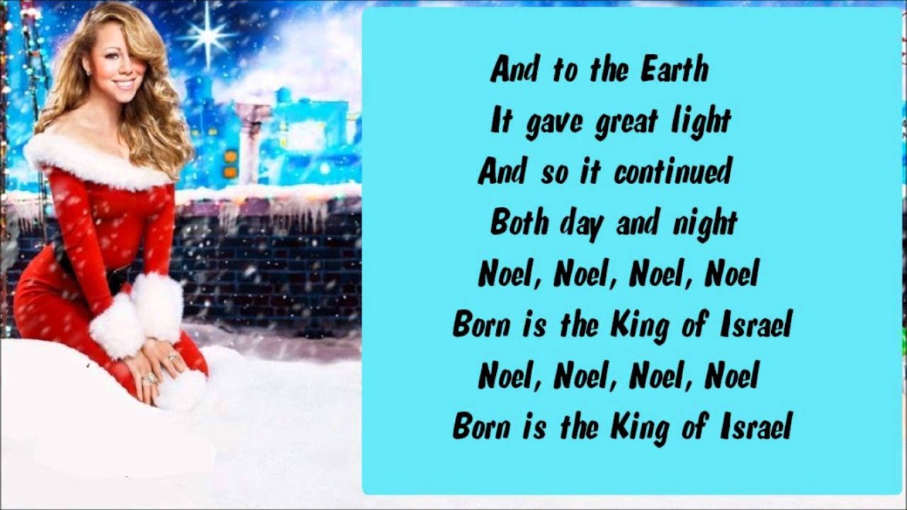 Mariah Carey - The First Noel / Born Is The King (Interlude) + Lyrics - YouTube