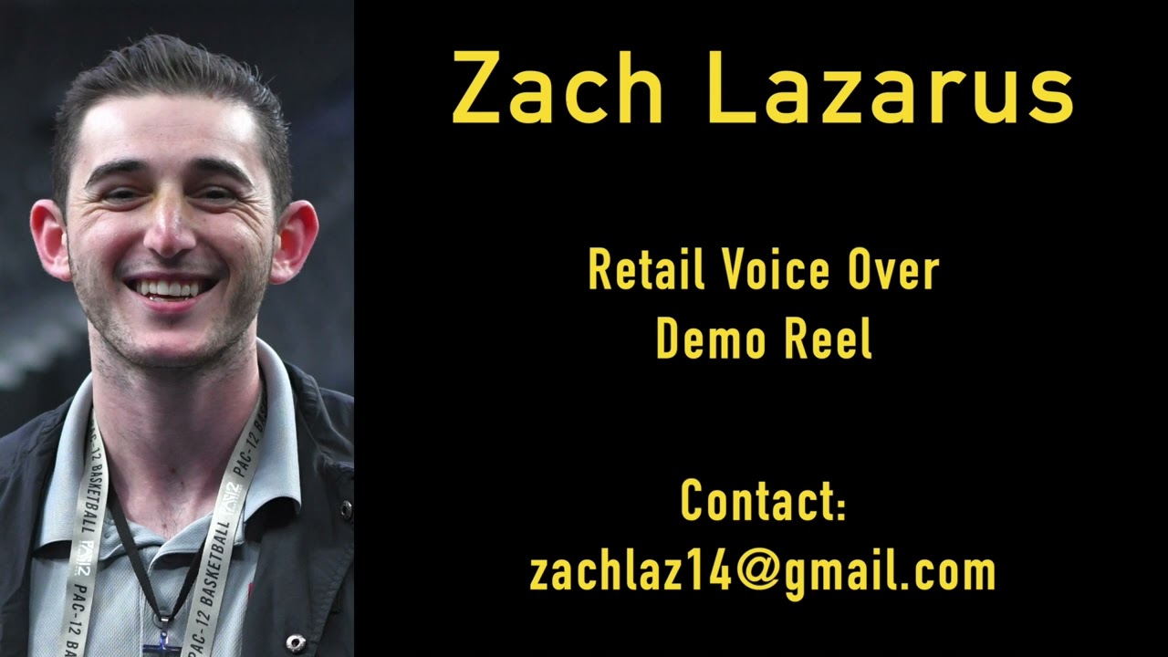 Zach Lazarus- Retail Voiceover Demo Reel