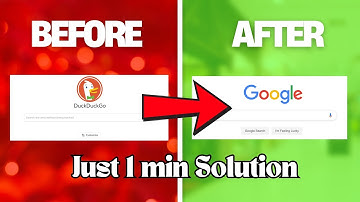 How to Remove DuckDuckGo and Set Google as Default Search Engine | Step-by-Step Guide (2025)