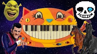 I played Meme Songs on a CAT PIANO!