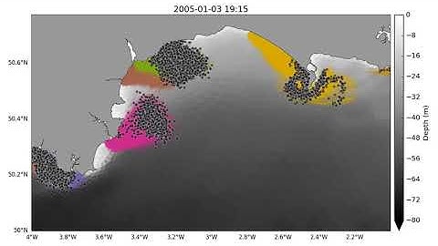 Lagrangian Particles with FVCOM and PyLag