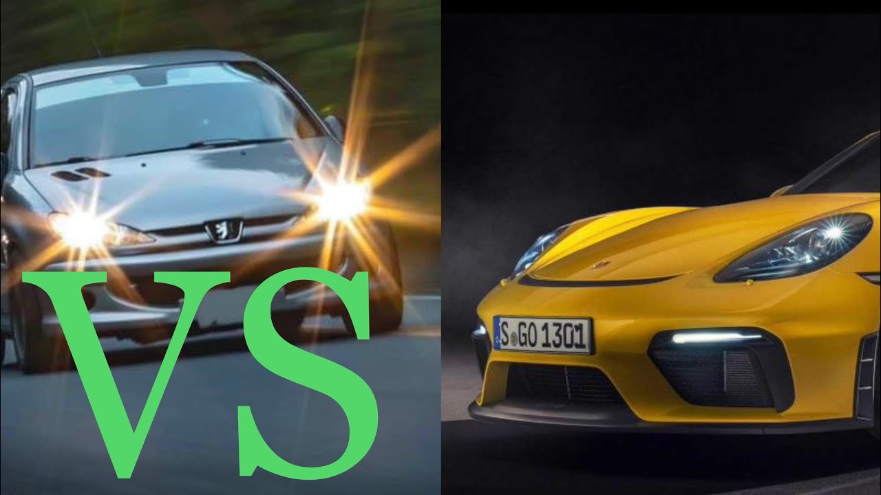 206 RC vs Porsche GT 4 & M power