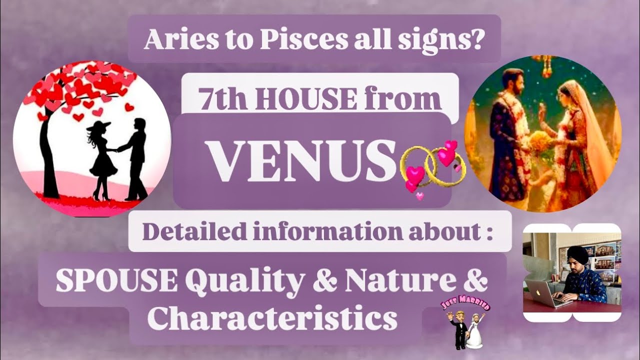 Spouse characteristics | 7th house from venus |spouse qualities #venus #spouse #astrologeramangandhi