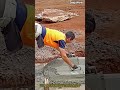 완벽한 콘크리트 모서리 미장 작업 #worker #process #concrete #construction #satisfying