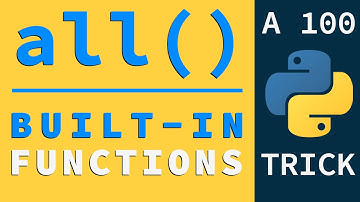 Validate False Values in Lists using all() |  Python Built-in Functions