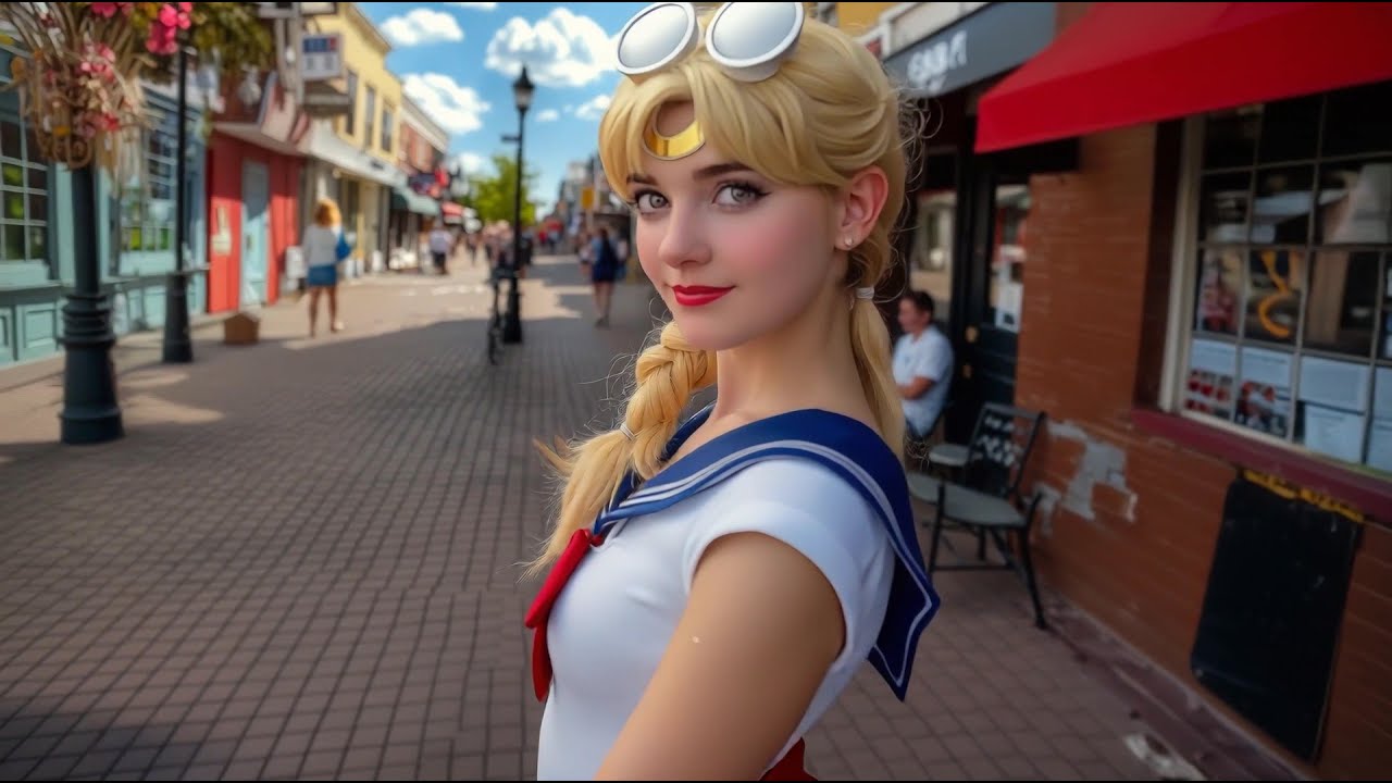 セーラームーンのコスプレお嬢さん達(ボルチモア)(AI画像)　 Sailor Moon cosplay girls (Baltimore)(AI image)