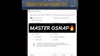 AutoCAD - OSNAP Modes Explained 🔥 | Master Object Snap for Precise Drafting!
