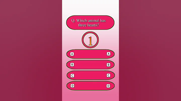 Which animal has three hearts #shorts #gkquiz #generalknowledge