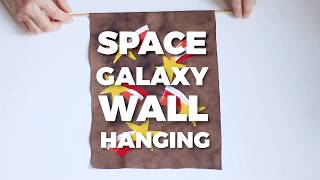 DIY Space Galaxy Wall Hanging