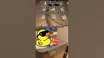 3D Printing a Duck for Every Subscriber day6