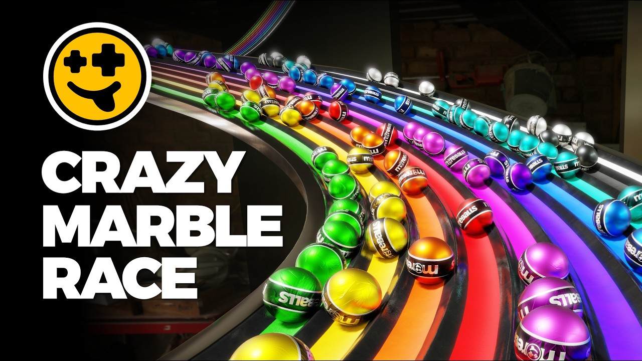 Crazy Team Marble Race!  | #marbles #marblerun #engineering #physics #marblerace #asmr #sensory