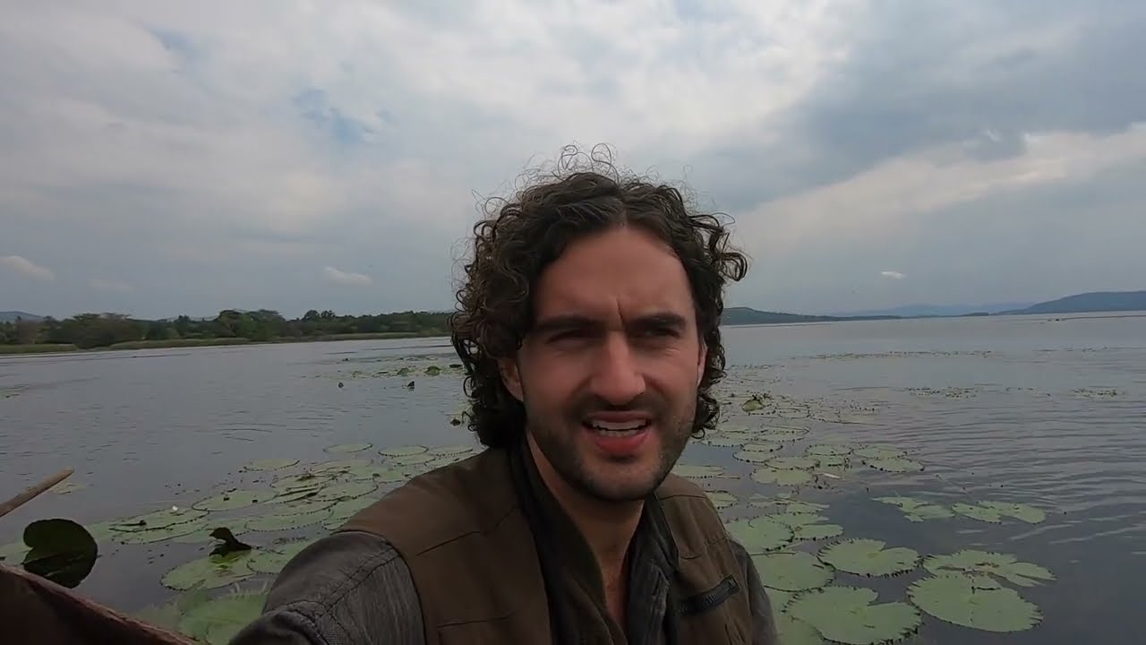 CANOEING across lake full of HIPPOS in Africa - Lake Babati - Tanzania