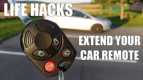BEST KEPT SECRETS - 6 life hacks to extend the range of your car remote