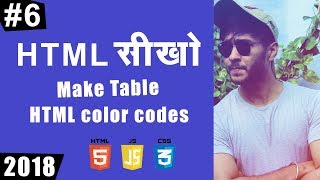 HTML Tutorials #6 - HTML Table & Color Codes
