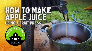 How To Make Apple Juice | Using A Fruit Press | First Batch For 2021