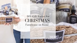 DIY Christmas Gift Basket | HANDMADE CHRISTMAS | Farmhouse on Boone