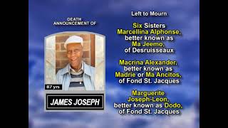 James Joseph ~ Long Obituary