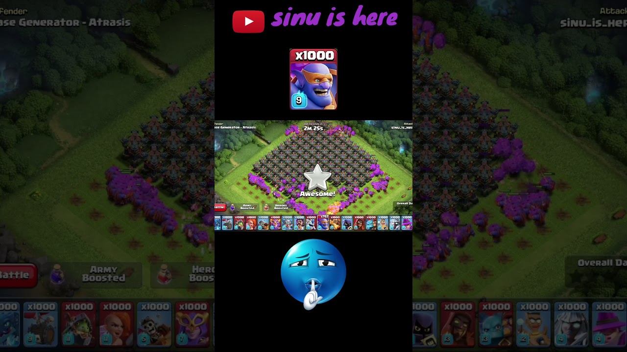 SUPER TROOPS VS MULTI ARCHER DEFENCE (clash of clans) #shorts #youtubeshorts #coc #sumit007 #gaming