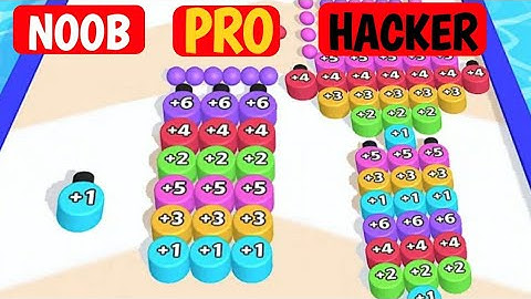 NOOB vs PRO vs HACKER In Sticky Numbers 3D
