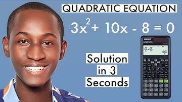 HOW TO SOLVE QUADRATIC EQUATIONS FAST USING CASIO FX-991 ES PLUS 2ND EDITION SCIENTIFIC CALCULATOR