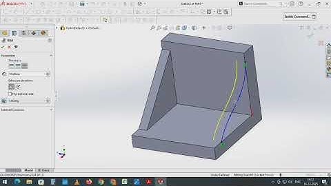How to Use Rib Tool in SolidWorks 2024 | Step-by-Step Tutorial