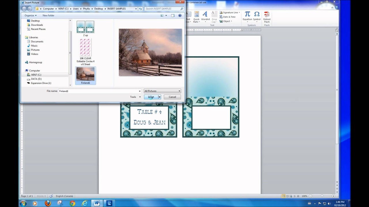 How to Add Text in an Image with MS Word