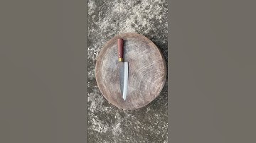 Cây dao phi lê cá làm bằng mắt xích xe tăng pháp đẹp như tranh vẽ vậy thật hiếm có