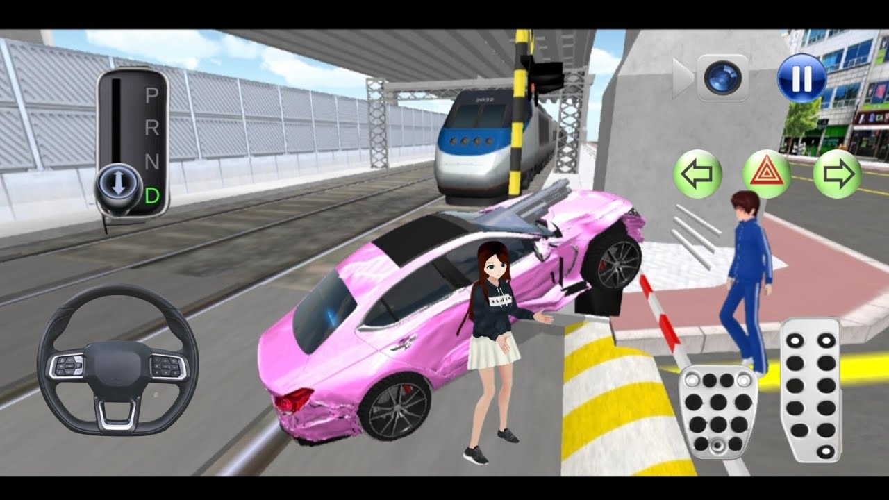 The petrol car damage with highway driving to parking 3D driving class iOS Android gameplay 