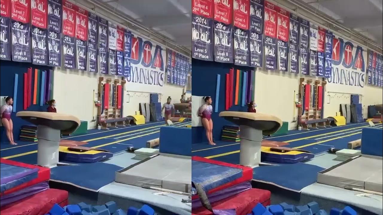 Level 9 Vault Two Gymnastics Vaults SidebySide YouTube