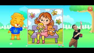 Puzzle kid - Classic puzzle - selancar main boneka main pesawat main pentul #games #study #puzzle screenshot 5